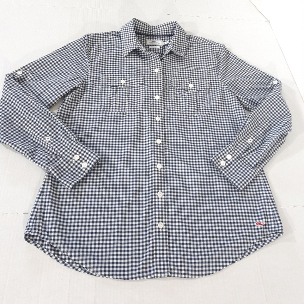 Vineyard Vines Performance Long Sleeve Gingham Shirt